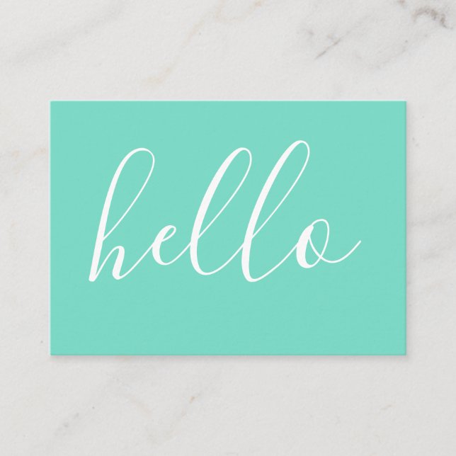 HELLO comment card (Front)