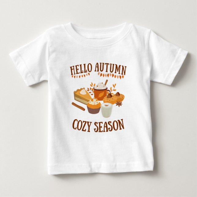 Hello Cozy Season Baby T-Shirt (Front)