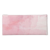 Hello + Custom Name Watercolor Pastel Pink Pencil Case (Back)
