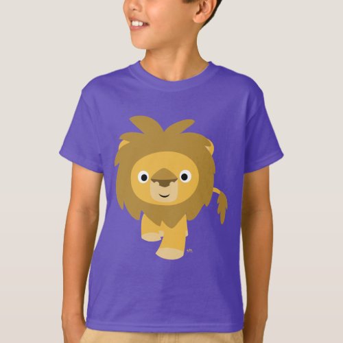 Hello Cute Cartoon Lion Children T_shirt