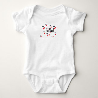 Hello! Cute Cherries One-Piece Baby Bodysuit