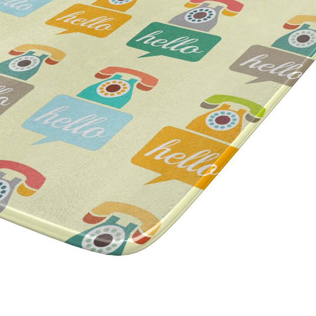 Hello Cute Colorful Hello Cutting Board (Corner)