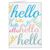 Hello Cute Colorful Hello Gifts (Front)