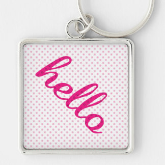 Hello Cute Colorful Hello Gifts Keychain
