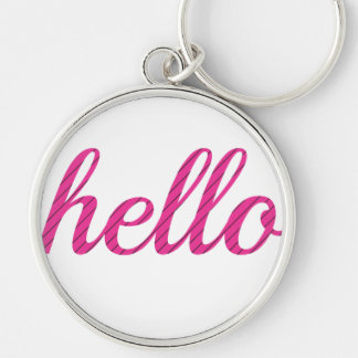 Hello Cute Colorful Hello Keychain
