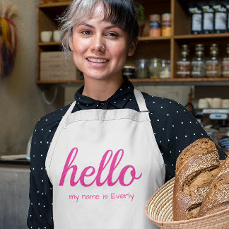 Hello Cute Colorful Hello Kids' Apron