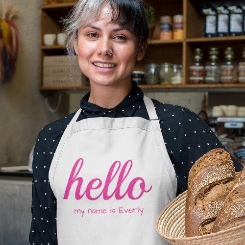 Hello Cute Colorful Hello Kids Apron