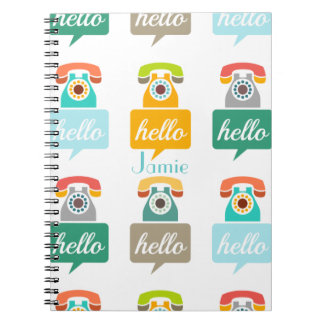 Hello Cute Colorful Hello Notebook