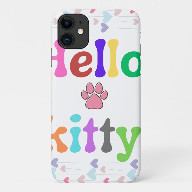 hello cute kitty.  Case-Mate iPhone case (Back)