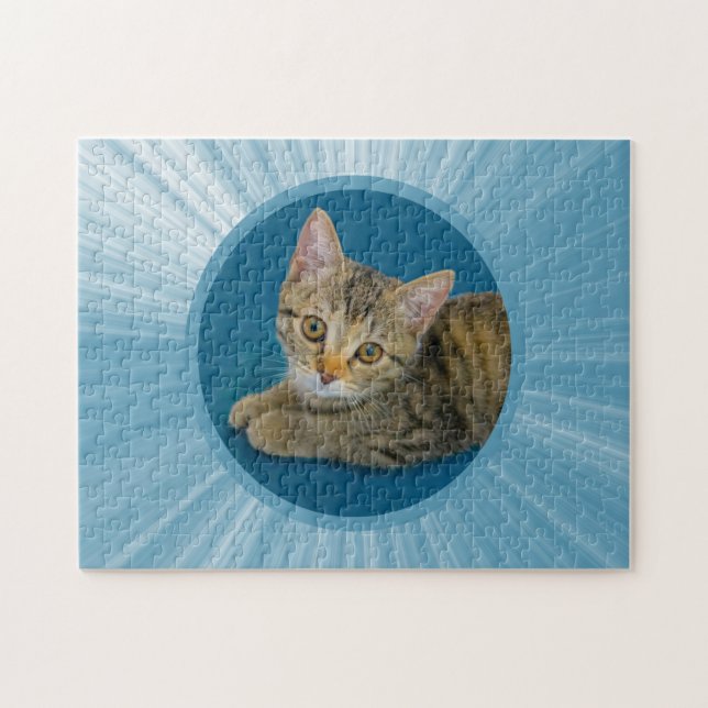 Hello cutie - cute kitty jigsaw puzzle (Horizontal)