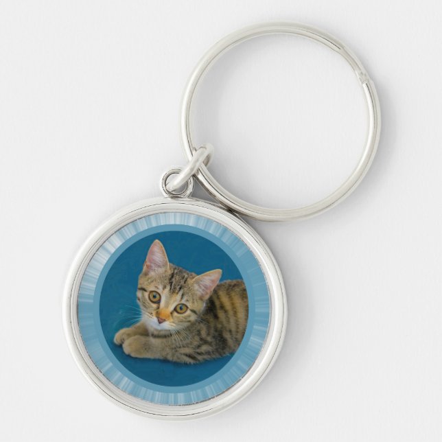 Hello cutie - cute kitty keychain (Front)