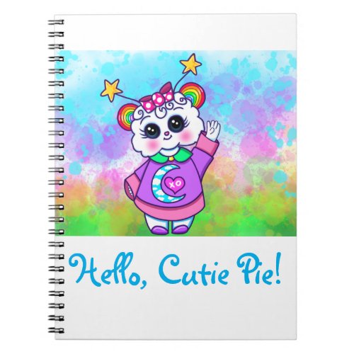 Hello Cutie Pie Kawaii Notebook