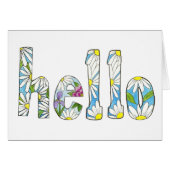 Hello Daisy Note Card (Front Horizontal)