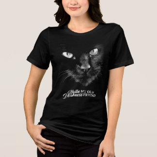 Hello Darkness My Old Friend Cat - V1 Tri-Blend Shirt
