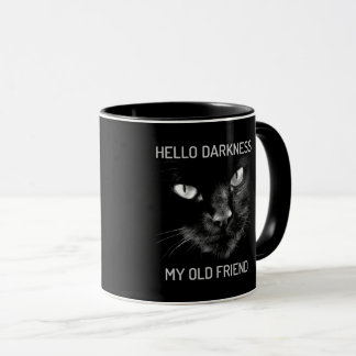 Hello Darkness My Old Friend Cat - V2 Mug