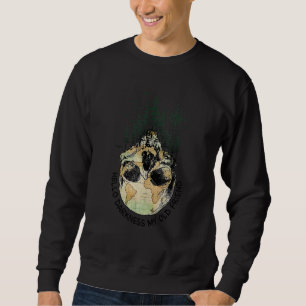 Hello Darkness My Old Friend Cool Skull Forest Sun Sweatshirt