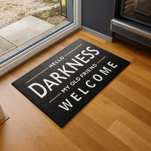 Hello Darkness My Old Friend Funny St Patricks Day Doormat