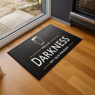 Hello Darkness My Old Friend Funny St Patricks Day Doormat
