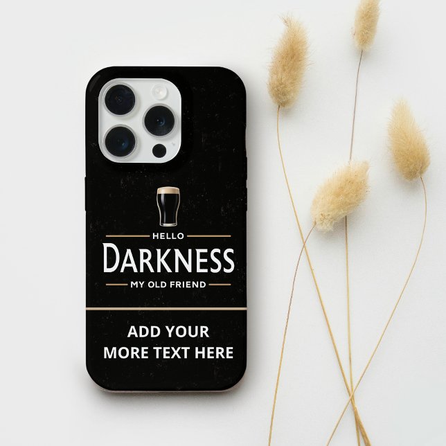 Hello Darkness My Old Friend Funny St Patricks Day iPhone Case (Creator Uploaded)