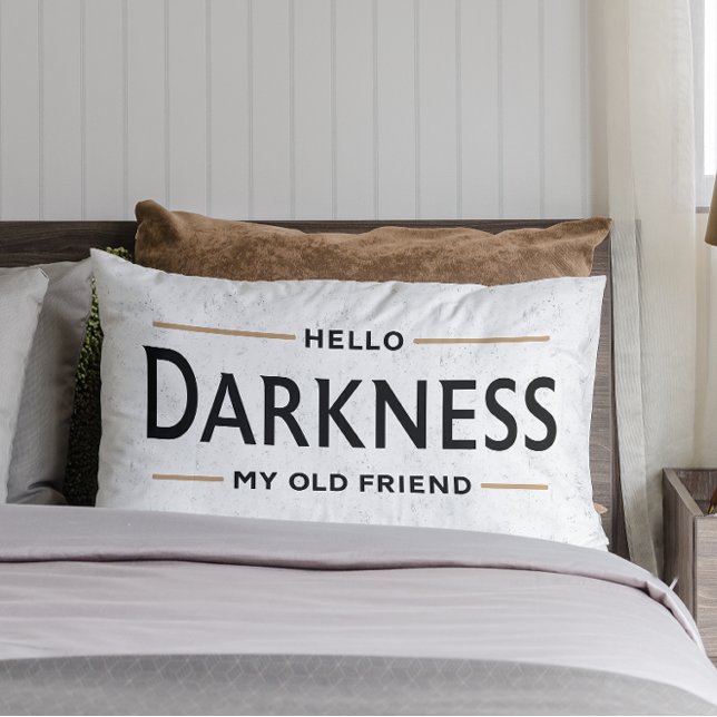 Hello Darkness My Old Friend Funny St Patricks Day Lumbar Pillow (Creator Uploaded)