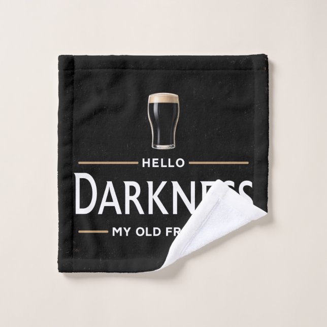 Hello Darkness My Old Friend Funny St Patricks Day Wash Cloth (Wash Cloth)