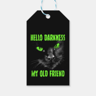 Hello Darkness My Old Friend: Green Eyes Gift Tags