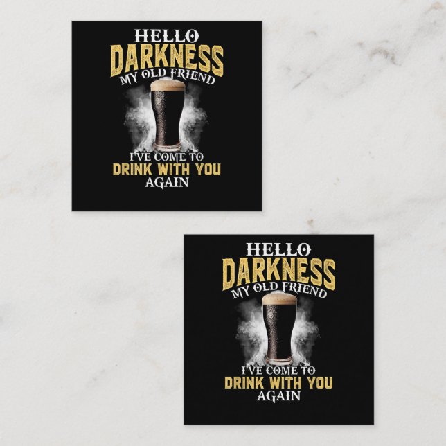 Hello Darkness My Old Friend Loyalty Card (Front/Back)