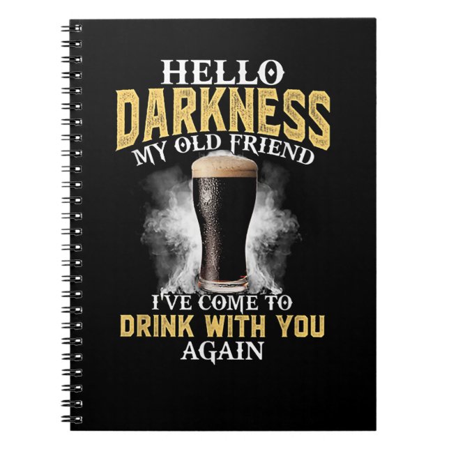 Hello Darkness My Old Friend Notebook (Front)
