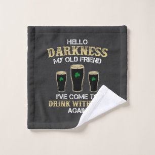 Hello Darkness My Old Friend Wash Cloth