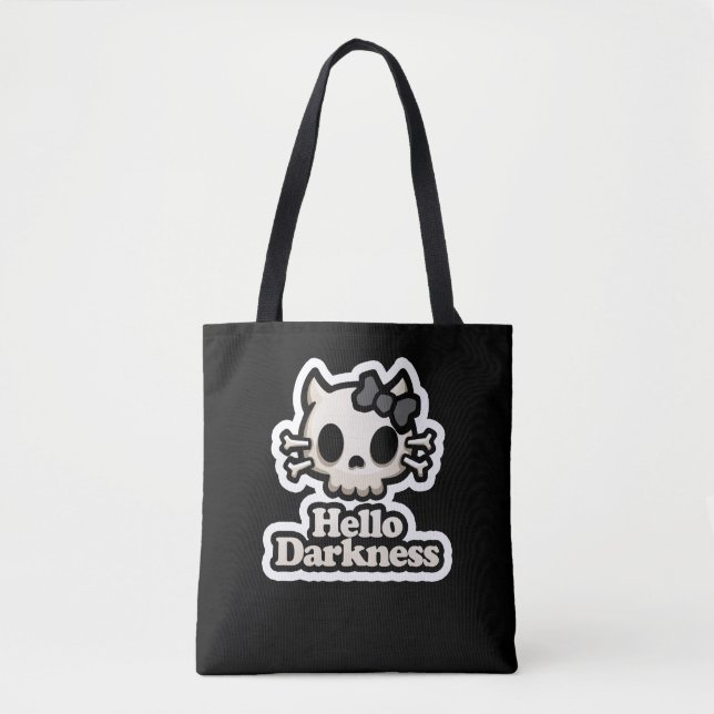 Hello Darkness Tote Bag (Front)