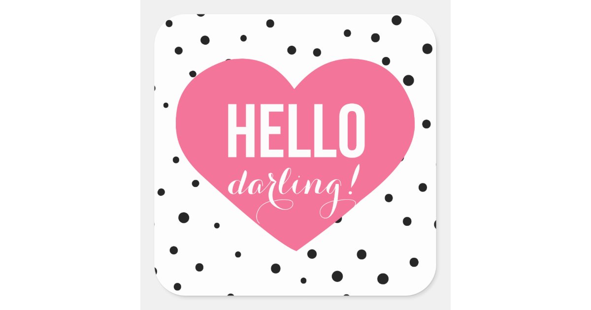 Hello Darling Sewing Machine Stickers – Polka Dot Chair Patterns