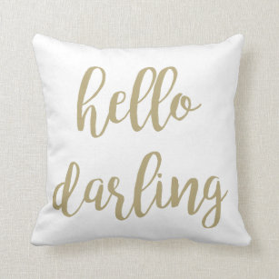 Hello Darling Pillows Decorative Throw Pillows Zazzle