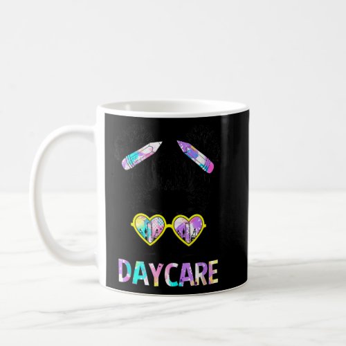 Hello Daycare Tie Dye Messy Bun Kids Back To Schoo Coffee Mug