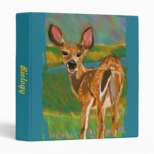 Hello Dear Deer customizable binder (Front/Spine)
