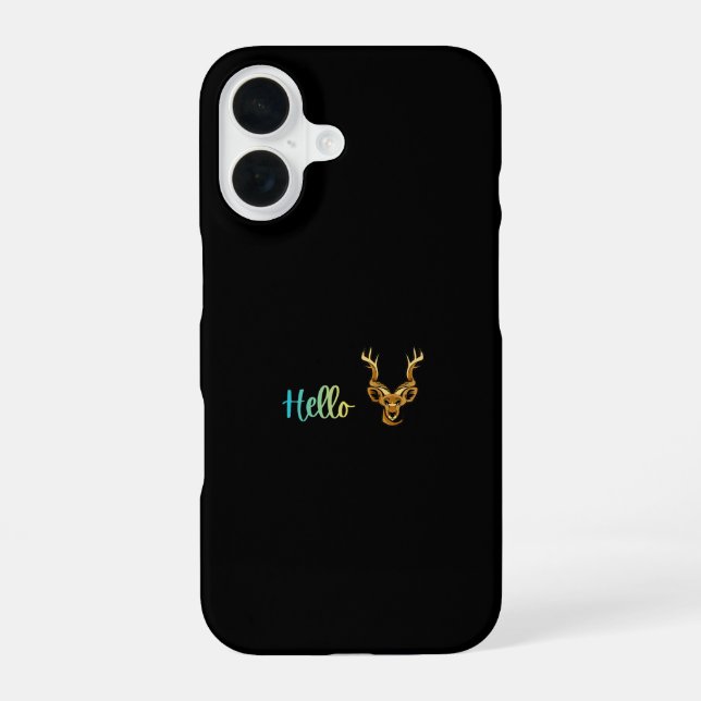 Hello Deer iPhone Case (Back)