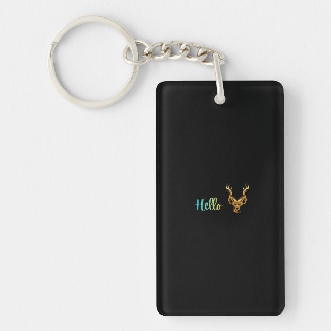 Hello Deer Keychain (Front)