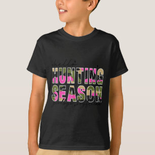 Hello Deer Season Goodbye Boyfriend Camo Flag Hunt T-Shirt