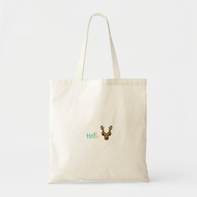 Hello Deer Tote Bag (Front)