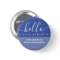 hello dementia awareness and emergency contact  button