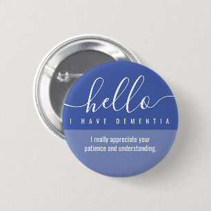 hello dementia awareness and emergency contact button