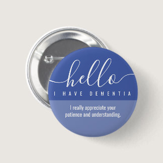 hello dementia awareness and emergency contact  button