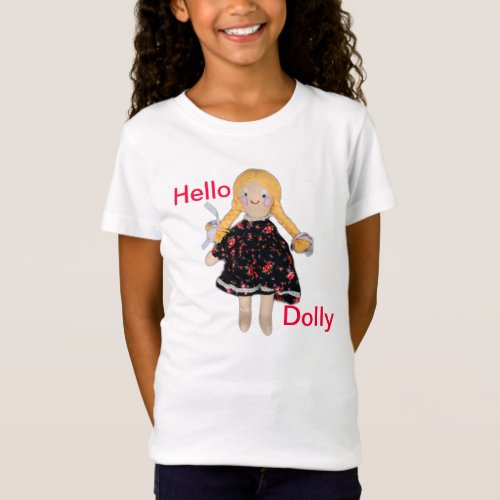 Hello Dolly Cute Rag Doll Picture T_Shirt