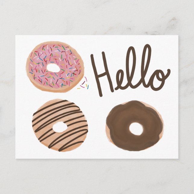 Hello Donuts postcard (Front)