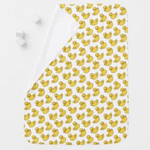 Hello Ducky Cute Rubber Ducks Baby Blanket