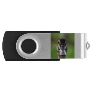 Hello Ducky Quirky Duck Portrait Flash Drive