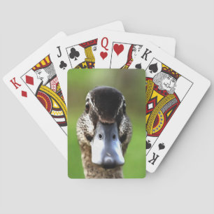 Hello Ducky Quirky Duck Portrait Poker Cards