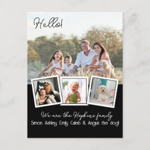 Hello Editable We're New to the Neighborhood phot Postcard