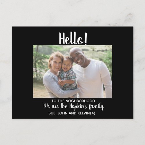HelloEditable Were New to the Neighborhood phot Postcard