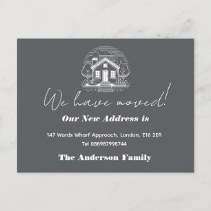 Hello,Editable We're New to the Neighborhood photo Postcard
