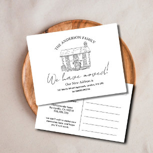 Hello,Editable We're New to the Neighborhood photo Postcard